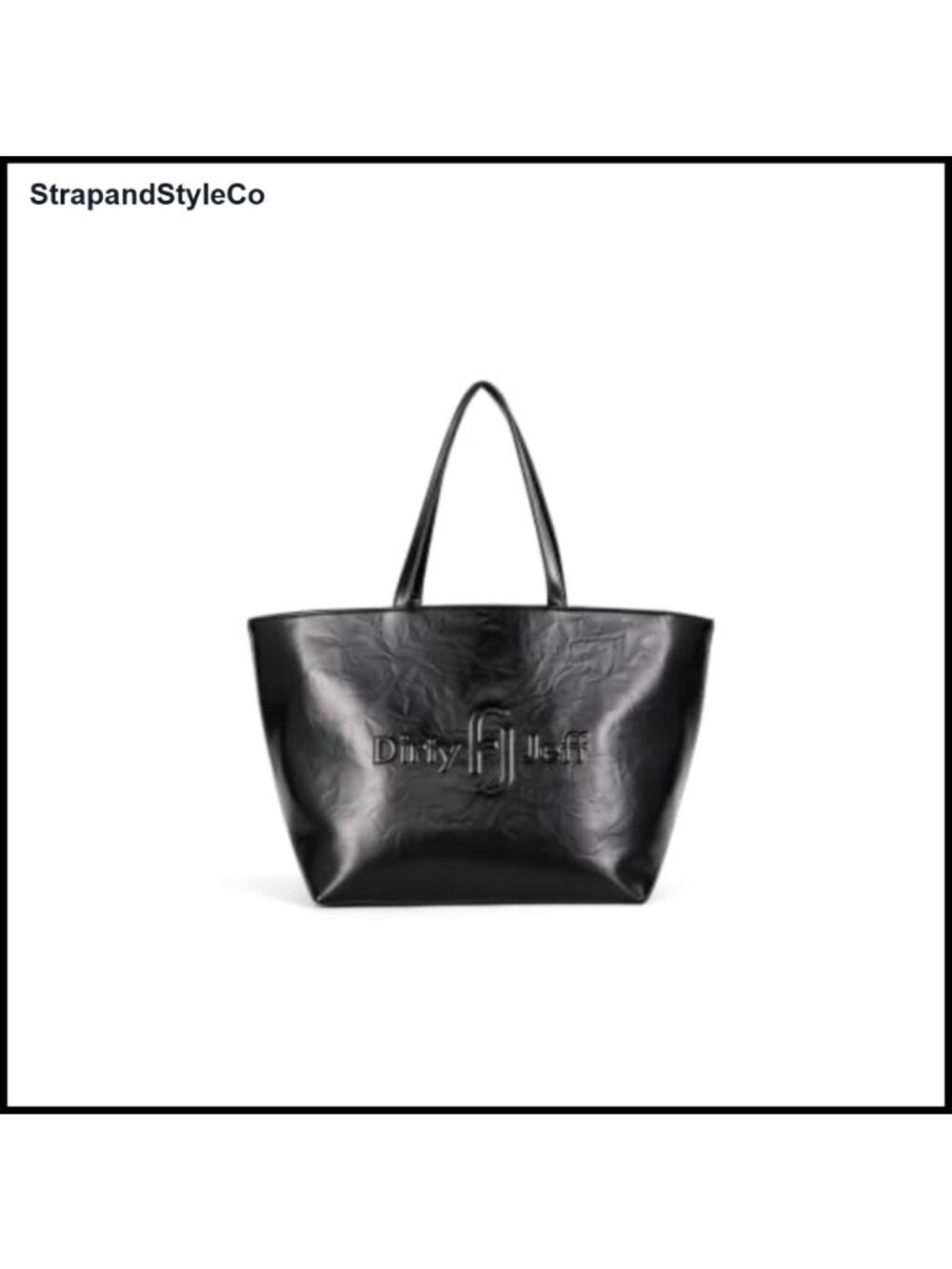 Vegan Leather Large Work Tote with 16" Laptop Compartment